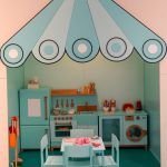 Pretend-play kitchen at BlueBalloonia indoor playground