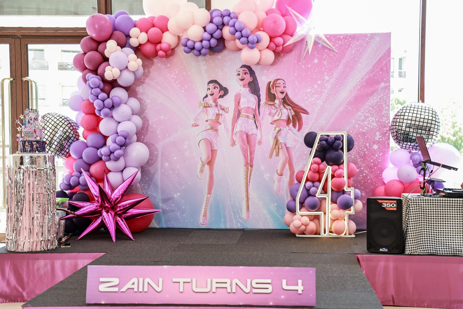 Barbie-style party stage
