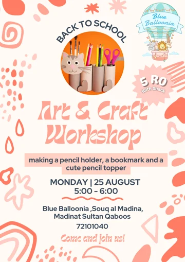 Back-to-School Art & Craft · 2024–2025