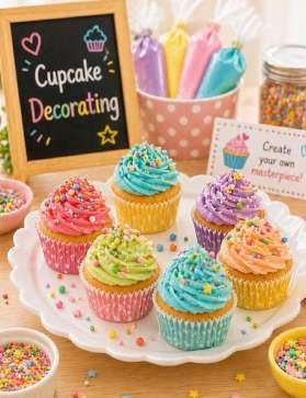 Cupcake decorating