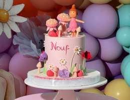 Pink doll-inspired cake