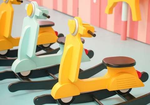 Scooter-shaped rocking toys